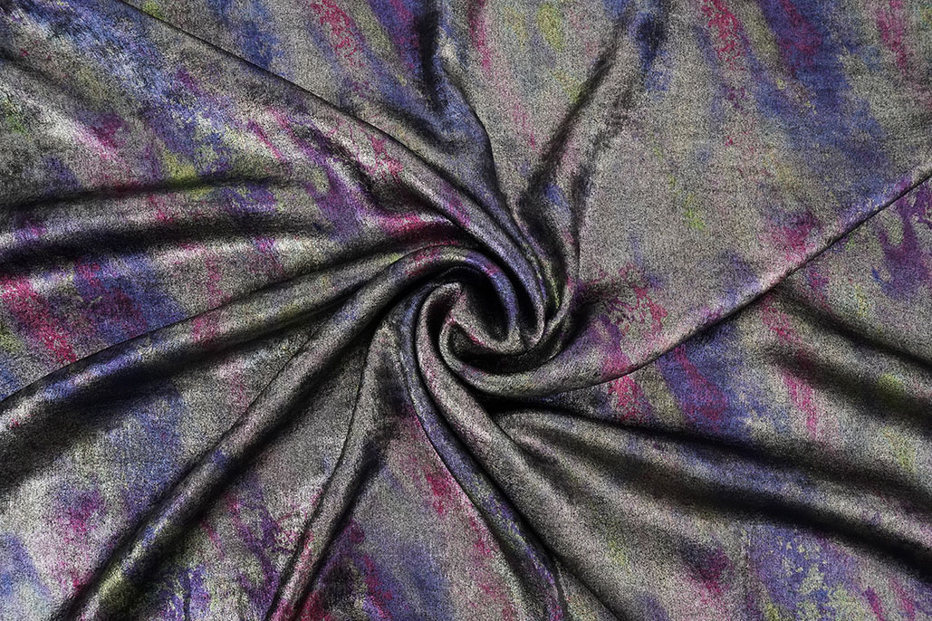 Shiny Silk Poly Multicolor