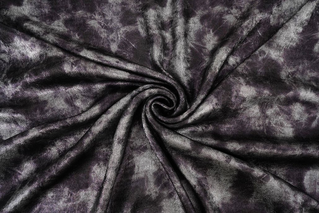 Shiny Silk Poly Mauve Grey