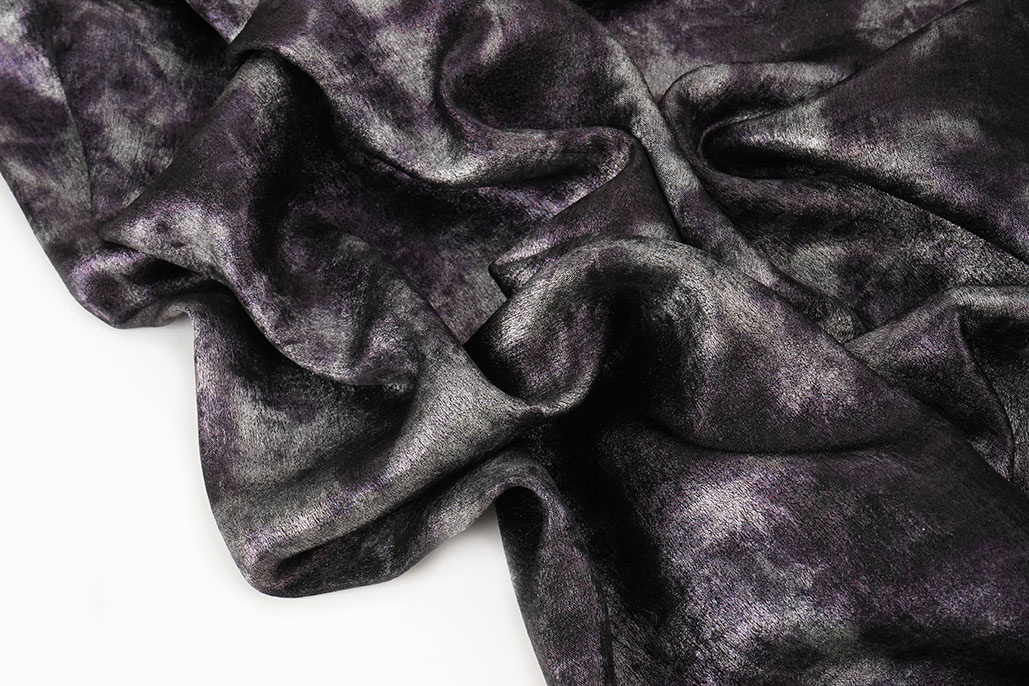 Shiny Silk Poly Mauve Grijs