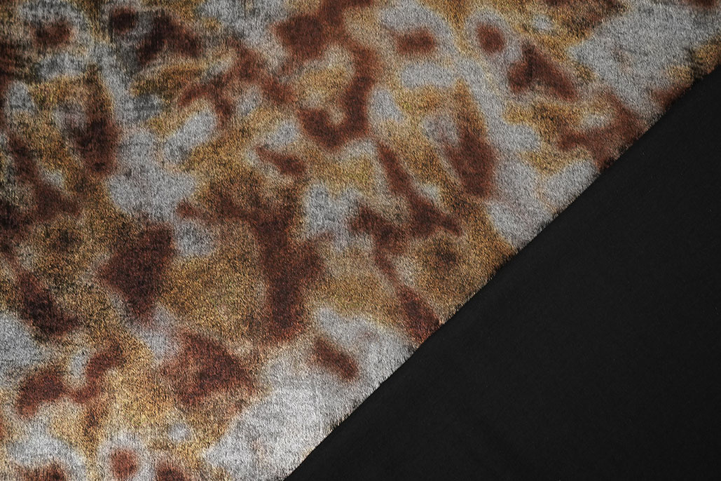 Shiny Silk Poly Gold Grey