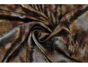 Shiny Silk Poly Gold Grau