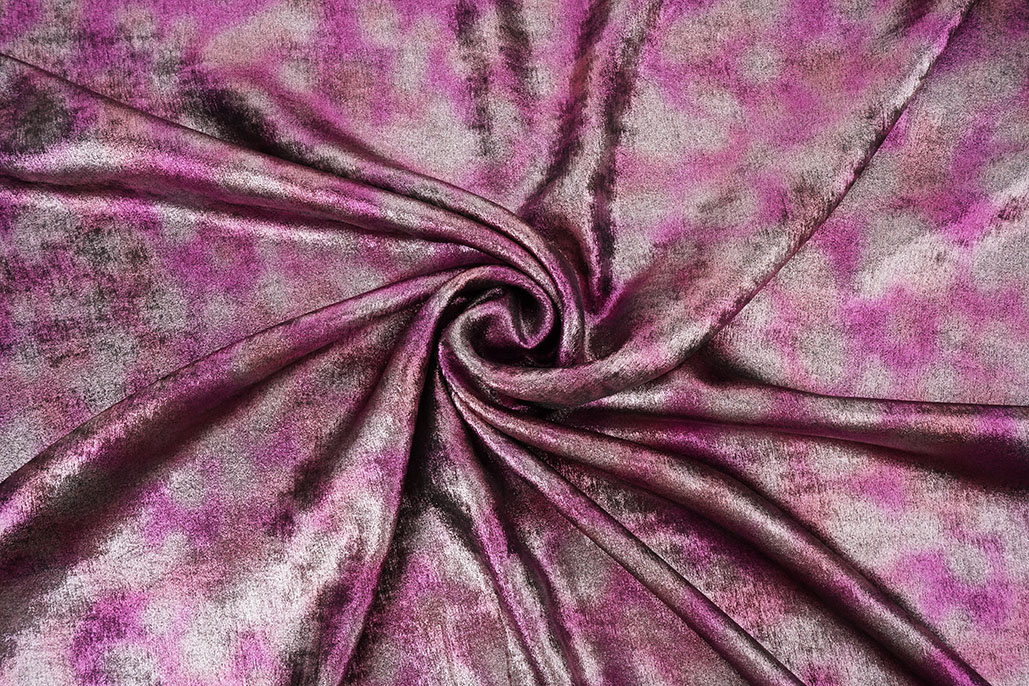 Shiny Silk Poly Fuchsia Roze