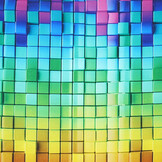 Bi-Stretch Printed Color Mosaic