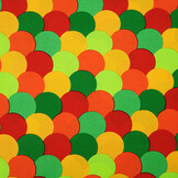 Bi-Stretch Bedrukt Carnaval Confetti