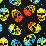 Bi-Stretch Printed Skull