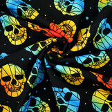 Bi-Stretch Printed Skull