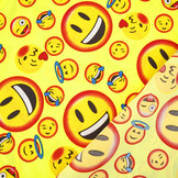 Bi-Stretch Printed Smileys