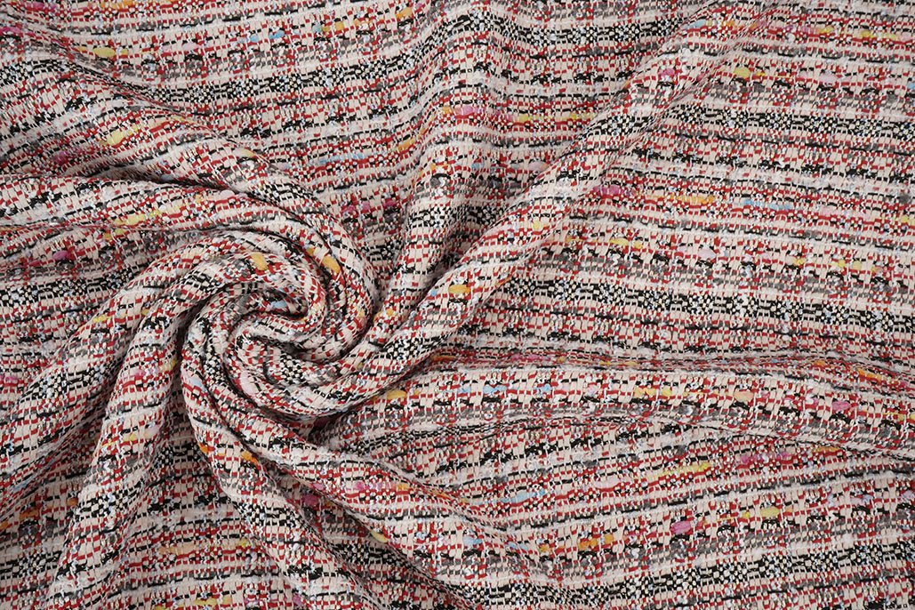 Bouclé Fantasy Melango Rood