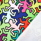 Bi-Stretch Printed Barcelona Salamanders