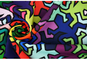 Bi-Stretch Printed Barcelona Salamanders