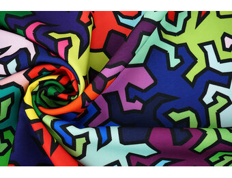 Bi-Stretch Printed Barcelona Salamanders