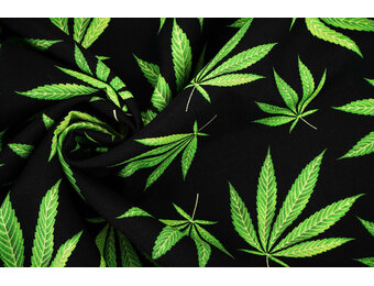 Bi-Stretch Printed Green Haze