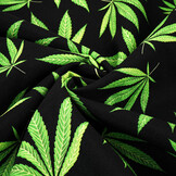 Bi-Stretch Bedrukt Green Haze