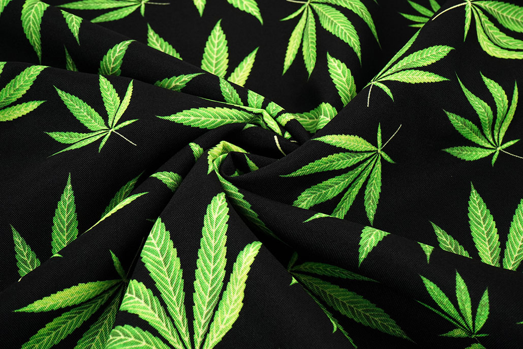 Bi-Stretch Printed Green Haze