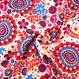 Bi-Stretch Bedruckt Boho Bloom