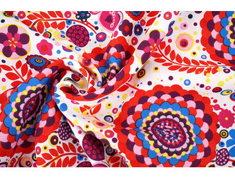 Bi-Stretch Printed Boho Bloom