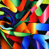 Bi-Stretch Printed Triangle