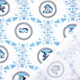 Bi-Stretch Printed Dutch Delft Blue