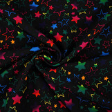Bi-Stretch Printed Magical Stars