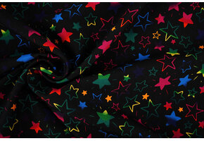 Bi-Stretch Printed Magical Stars