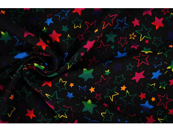 Bi-Stretch Printed Magical Stars