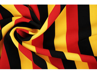 Bi-Stretch Printed Belgian/German Stripes