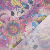 Lurex Dance Printed Floral Shimmer Pink