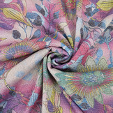 Lurex Dance Printed Floral Shimmer Pink