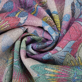 Lurex Dance Printed Floral Shimmer Pink