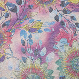 Lurex Dance Printed Floral Shimmer Pink