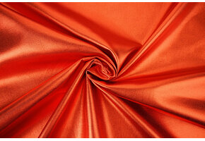 Metallic Stretch Katoen Oranje-Rood