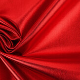 Metallic Stretch Katoen Rood