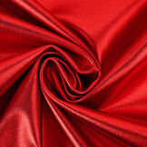 Metallic Stretch Katoen Rood