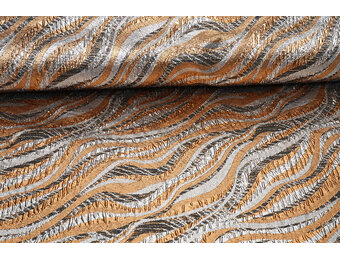 Brocade Metallic Waves