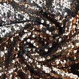 Reversible Sequin Fabric Rose Gold-Silver