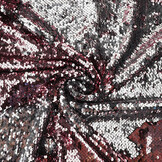 Reversible Sequin Fabric Pink-Silver