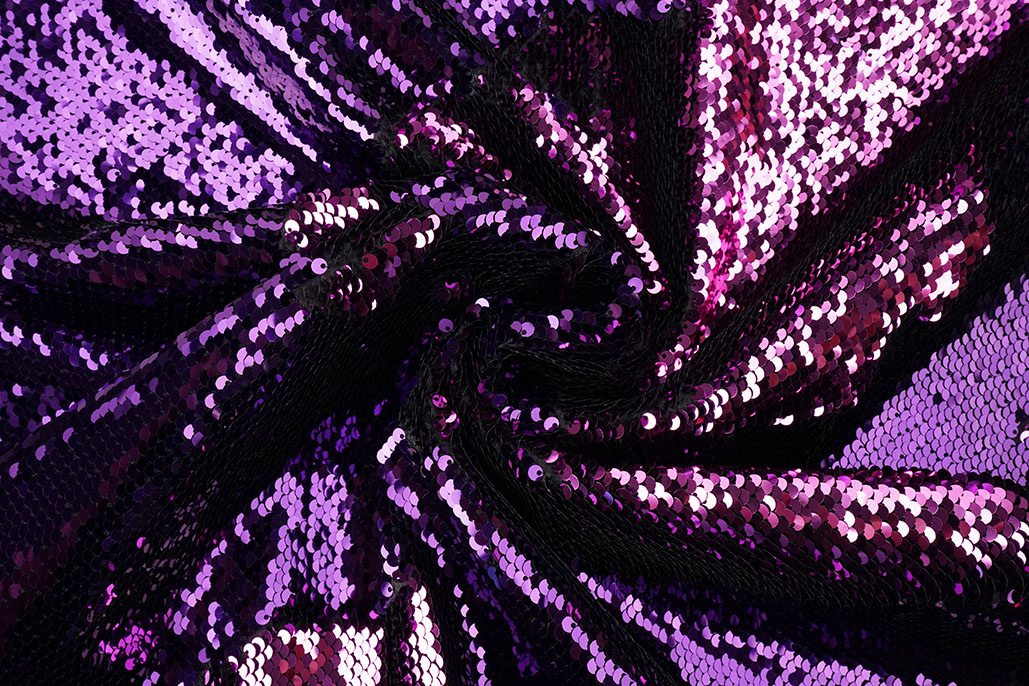 Reversible Sequin Fabric Lilac-Pink