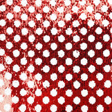 Reversibler Paillettenstoff Rot mit Weißen Punkten