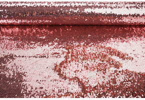 Sequins on Mesh Pink