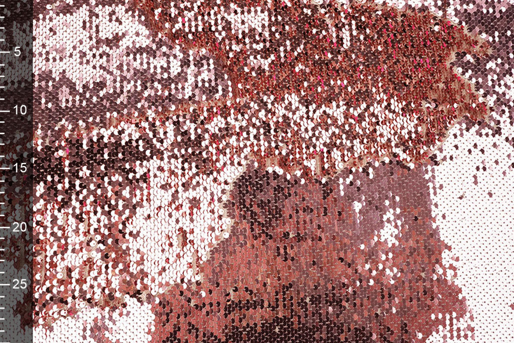 Sequins on Mesh Pink