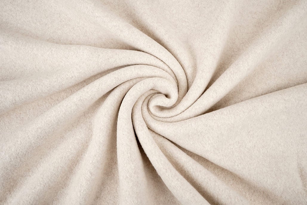 Katoenen Fleece Beige Melange