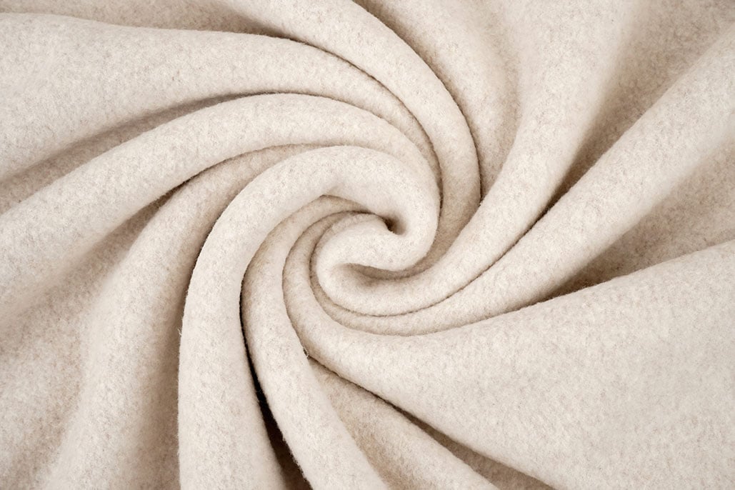 Katoenen Fleece Beige Melange