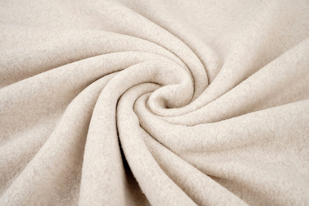 Katoenen Fleece Beige Melange