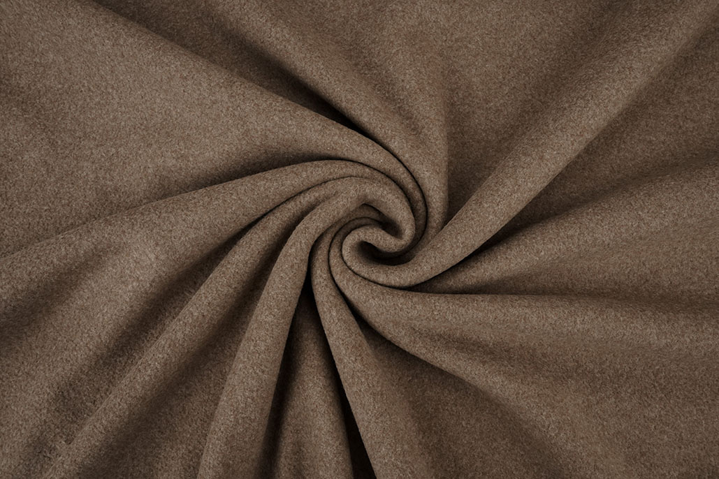 Cotton Fleece Brown Melange