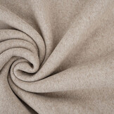 Katoenen Fleece Taupe Melange