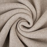 Katoenen Fleece Taupe Melange