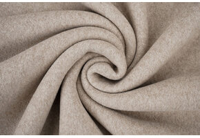 Katoenen Fleece Taupe Melange