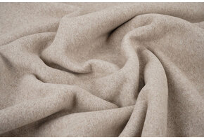 Katoenen Fleece Licht Taupe Melange