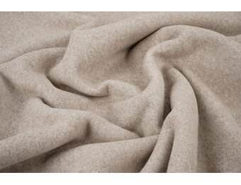 Katoenen Fleece Licht Taupe Melange