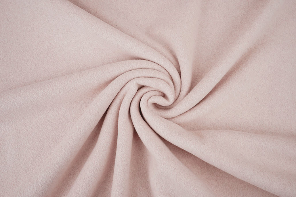 Baumwollfleece Rose Meliert